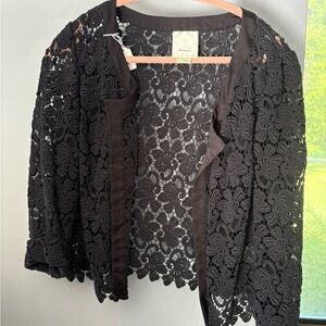 Elevenses Black Lace Jacket